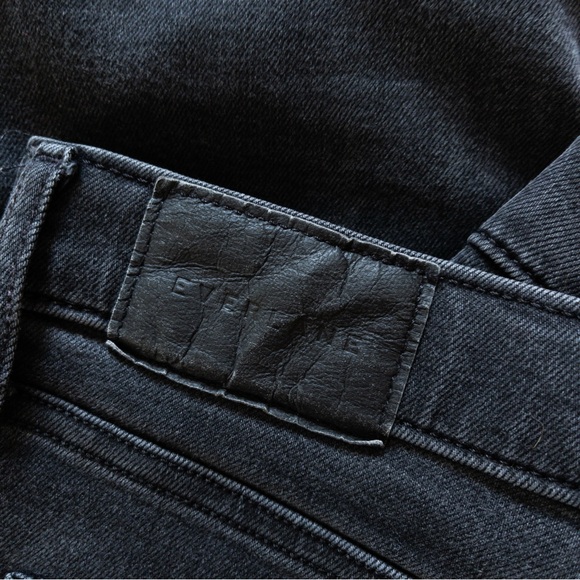 Everlane The Way High Skinny Jeans Organic Cotton Washed Black 28 6 Crop - Picture 7 of 12